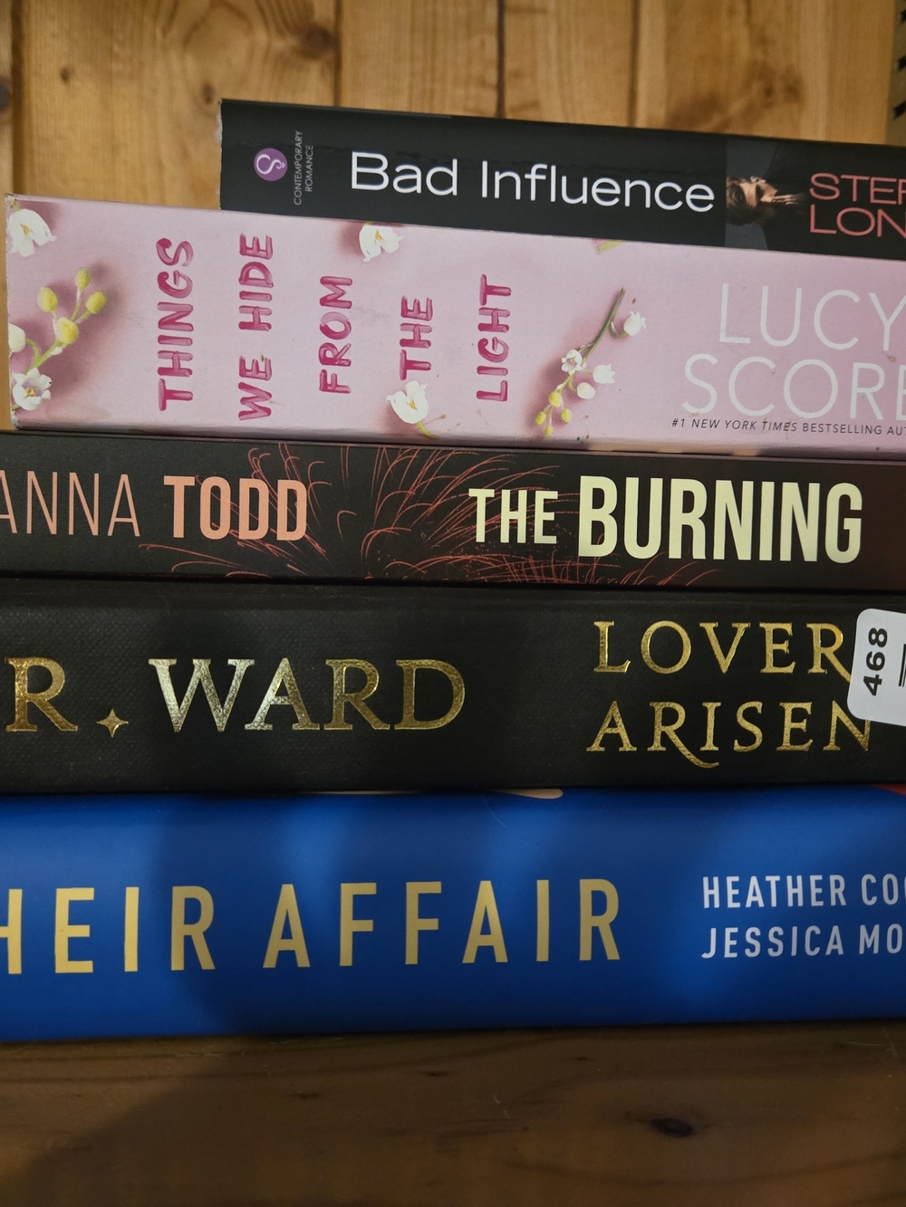 Stacked Decorative Book Set - Pink, Black, Gold, Blue